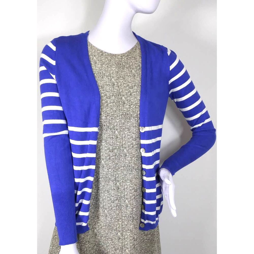 Willi Smith striped cardigan sweater size small
